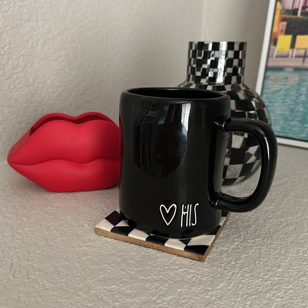 Rae Dunn ‘ 🖤 His ‘ Mug NEW